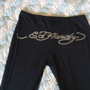 Ed hardy black leggings